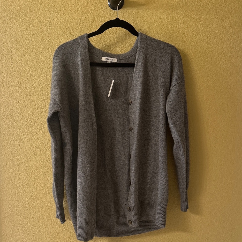 Madewell Gray Wool Women's Cardigan